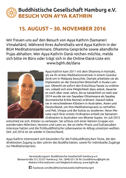 Flyer-Ayya-Kathrin_2016_A4 - Buddhistische Gesellschaft Hamburg