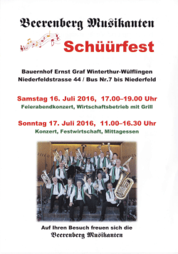 Schüürfest - Beerenberg Musikanten
