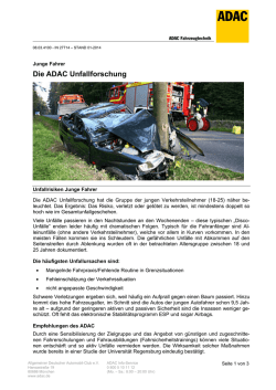 Die ADAC Unfallforschung