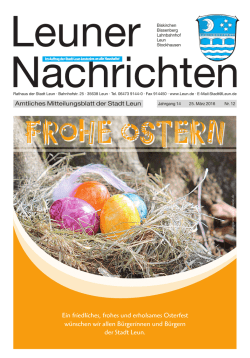 Ein friedliches, frohes und erholsames Osterfest w&uuml;nschen wir allen