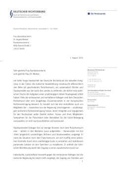 offenen Brief - Deutscher Richterbund