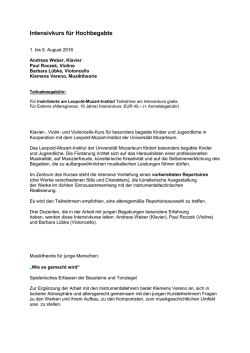Intensivkurs f&uuml;r Hochbegabte
