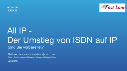Grundlagen Deutschland LAN SIP TRUNK und Cisco
