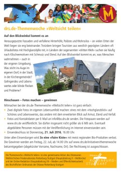 drs.de-Themenwoche &raquo;Weltsicht teilen