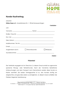 Hunde-Kaufvertrag