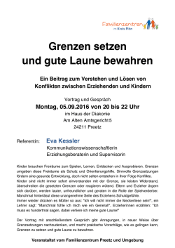 Grenzen setzen und gute Laune bewahren