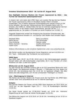 Dresdner Schachsommer 2013