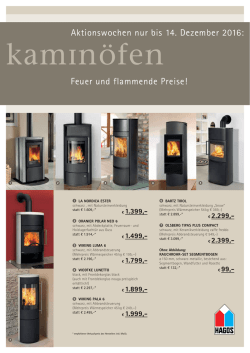 Feuer und flammende Preise! Aktionswochen nur bis 14. Dezember