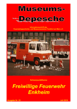 Museums-Depesche 25 (FF Enkheim)