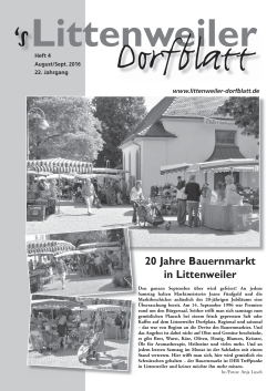 Heft 4/2016 - Littenweiler Dorfblatt