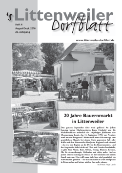 Heft 4/2016 - Littenweiler Dorfblatt