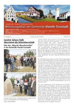 Mitteilungsblatt vom 29.07.2016 - Gemeinde Viereth