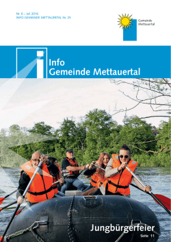Info Gemeinde Mettauertal Nr. 25