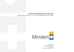 haushaltssanierungsplan 2016