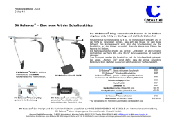 DV Balancer&reg; &ndash; Eine neue Art der Schulterst&uuml;tze. - marcotec