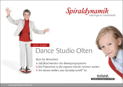 Info Event Spiraldynamik&reg; 10. September 2016