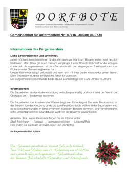 Gemeindeblatt Untermaßfeld 07/2016