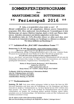 Ferienprogramm 2016 zum (PDF-Datei)