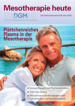Ausgabe 4 - Mesotherapie-Shop