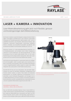 laser + kamera = innovation