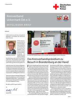 II. Quartal 2016 - DRK Kreisverband Uckermark Ost e.V.