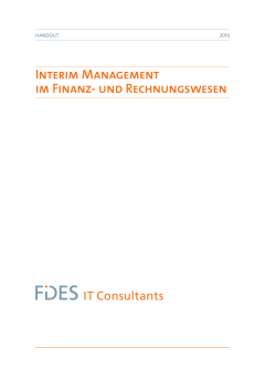 Informationen zum Interim Management