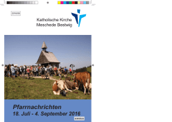 Pfarrnachrichten - Katholische Kirche Meschede