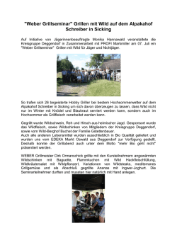 Grillen mit Wild - Kreisgruppe Deggendorf