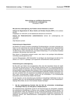 Drucksachen allgemein - Niedersächsischer Landtag