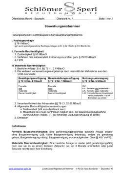 Bauordnungsma&szlig;nahmen - Juristisches Repetitorium Hemmer