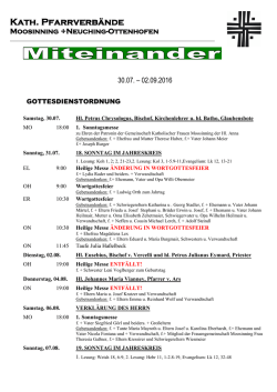 Gottesdienstordnung