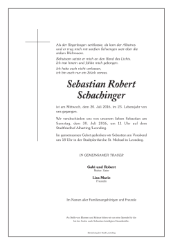 Sebastian Robert Schachinger