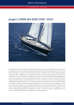 Jongert 2700M SEA ROSE STAR - SOLD