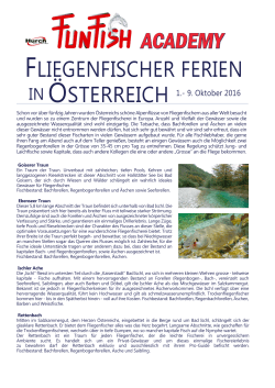 Fliegenfischer - Ferien Österreich