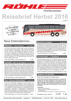 Reisebrief - Omnibus Rühle
