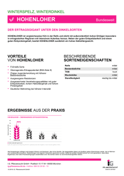 hohenloher - IG Pflanzenzucht