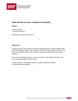 Kalter Grüntee au citron, energetisch nachhaltig.