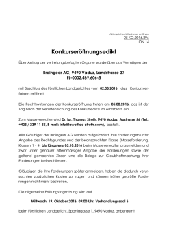 Konkurseröffnungsedikt