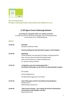 finden Sie das detaillierte Programm - EIP Agrar Schleswig