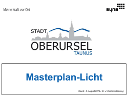 Masterplan Licht - Stadt Oberursel