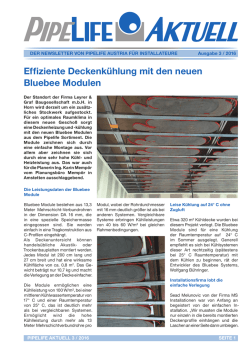 Effiziente Deckenk&uuml;hlung mit den neuen Bluebee Modulen
