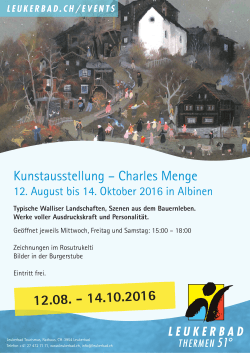 Kunstausstellung – Charles Menge