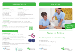 Einladung WZ Augsburg - Mölnlycke Health Care