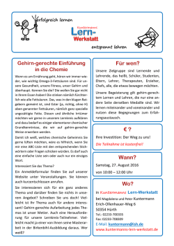 erfolgreich lernen entspannt lehren Samstag, 27. August 2016 von