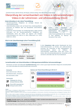 Posterpräsentation - ZuS
