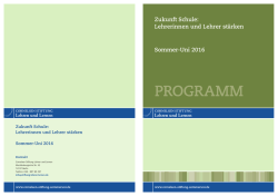 DownloadProgramm zum - Cornelsen Stiftung Sommer-Uni