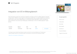 Integration von iOS im Bildungsbereich