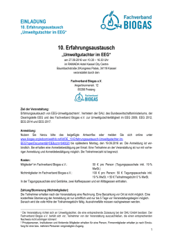 10. Erfahrungsaustausch - Fachverband Biogas e.V.