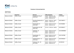 Teilnehmer Fairtrade Stadt Kiel Gastronomie Sortiment Adresse