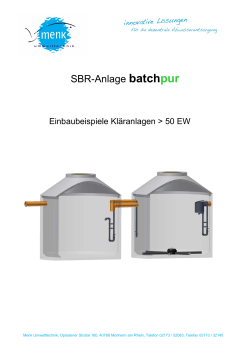 SBR-Anlage batchpur - Menk Umwelttechnik